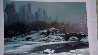 Central Park Bridge Winter, New York 2005 Embellished Limited Edition Print by Alexander Chen - 1