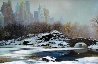 Central Park Bridge Winter, New York 2005 Embellished Limited Edition Print by Alexander Chen - 0