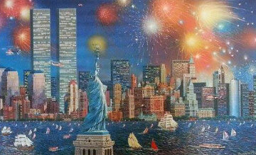 Manhattan Celebration 3-D 2006 Limited Edition Print - Alexander Chen Manhattan Celebration 3-D 2006 Limited Edition Print - Alexander Chen