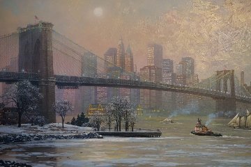 Brooklyn Bridge Camber Embellished 2013 Limited Edition Print - Alexander Chen Brooklyn Bridge Camber Embellished 2013 Limited Edition Print - Alexander Chen