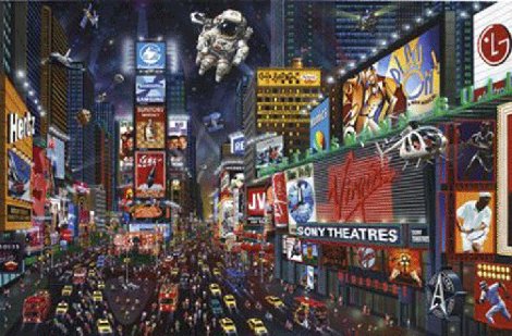 Time Square Panorama - New York - NYC Limited Edition Print - Alexander Chen