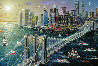 Brooklyn Bridge Embellished New York 2002 - NYC - Twin Towers Limited Edition Print by Alexander Chen - 1