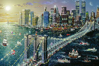 Brooklyn Bridge Embellished New York 2002 Limited Edition Print by Alexander Chen - 0 Brooklyn Bridge Embellished New York 2002 Limited Edition Print by Alexander Chen - 0