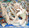 Love of the Swan or Night in the Orient 1985 50x50 Huge Original Painting by Ji Cheng - 0