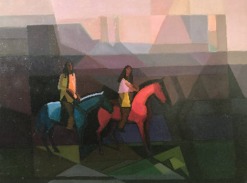 Monument Valley 30x40 Original Painting - Constantine Cherkas Monument Valley 30x40 Original Painting - Constantine Cherkas