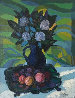 Still Life With Flowers 36x28 Original Painting by Constantine Cherkas - 1