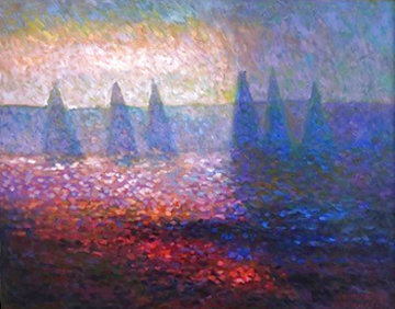 Marbella Morning 2004 33x40 Huge Original Painting - Constantine Cherkas Marbella Morning 2004 33x40 Huge Original Painting - Constantine Cherkas