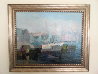 Untitled Harbour Painting 30x36 Original Painting by Constantine Cherkas - 1