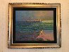 Newport Beach Twilight, California 2004 33x39 Original Painting by Constantine Cherkas - 2