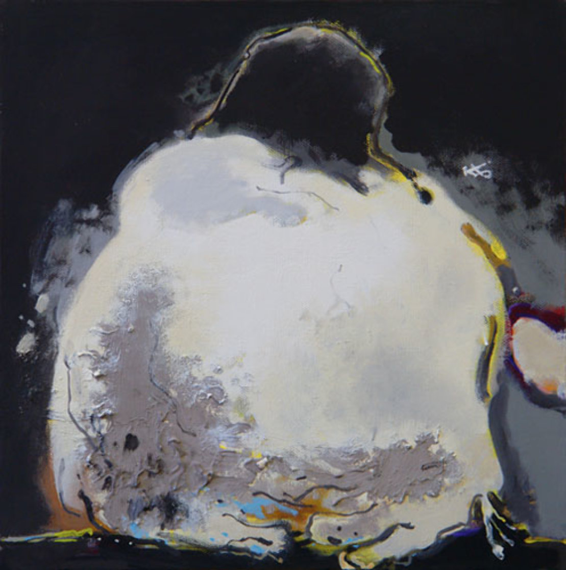 White Bag 2009 23x23 Original Painting by Viktor Chernilevsky White Bag 2009 23x23 Original Painting by Viktor Chernilevsky