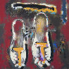 Shoes 23x23 Original Painting by Viktor Chernilevsky - 0