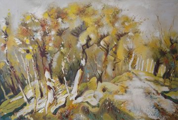 Autumn Alley 51x76 Super Huge Original Painting - Viktor Chernilevsky Autumn Alley 51x76 Super Huge Original Painting - Viktor Chernilevsky