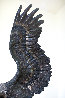 On the Wings of an Eagle Bronze Sculpture 1991 54 in - Blue Chip Sculpture by Chester Fields - 8