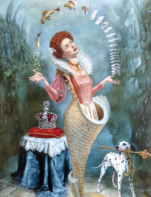 Magica Lesson 2016 26x34 Original Painting by Michael Cheval