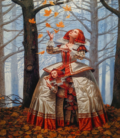 Enigma on Aluminum 46x37.5  2015 Limited Edition Print - Michael Cheval