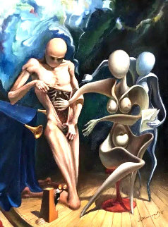 Arfa 1992 29.52 x 21.65 Original Painting - Michael Cheval Arfa 1992 29.52 x 21.65 Original Painting - Michael Cheval