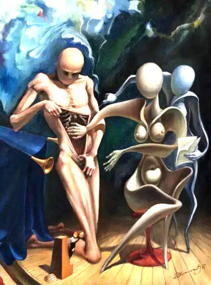 Arfa 1992 29x21 Original Painting by Michael Cheval Arfa 1992 29x21 Original Painting by Michael Cheval
