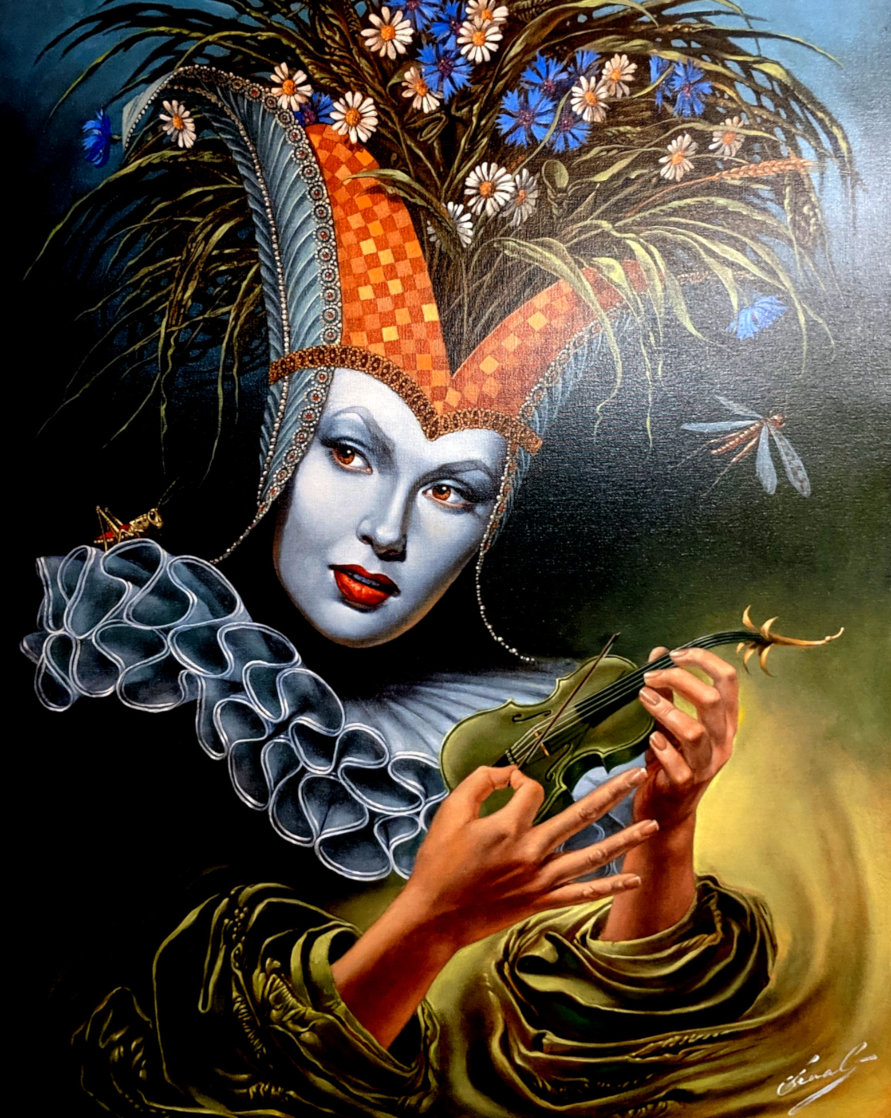 Midsummer Chirr Limited Edition Print by Michael Cheval