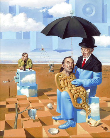 Lullaby of Uncle Magritte 2016 - Huge - See Dali Limited Edition Print - Michael Cheval
