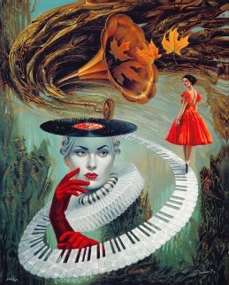 Sounding Silence 2017 Limited Edition Print - Michael Cheval Sounding Silence 2017 Limited Edition Print - Michael Cheval