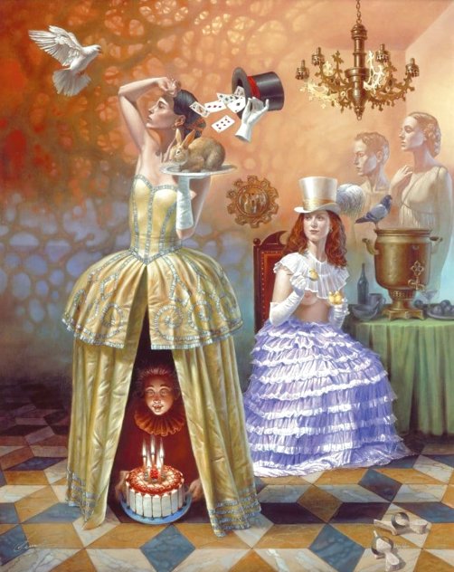 Magician's Birthday Limited Edition Print by Michael Cheval