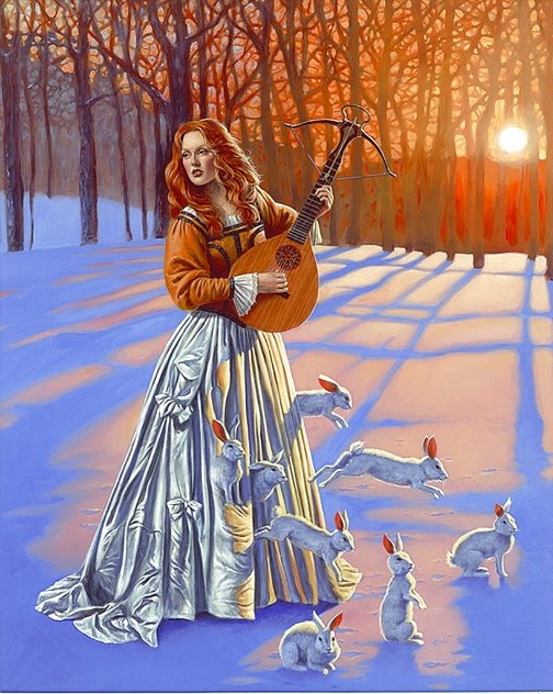 Love Hunter II Limited Edition Print by Michael Cheval