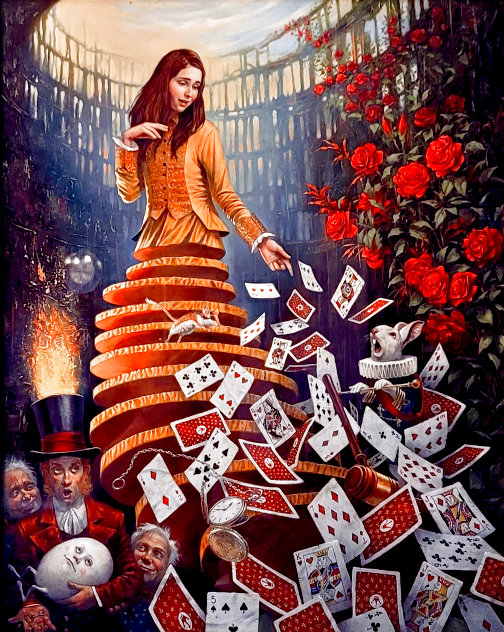 Nothing but a Pack of Cards 2017 Limited Edition Print by Michael Cheval
