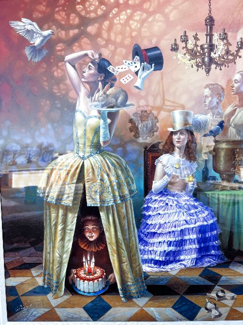 Magician's Birthday - Huge Limited Edition Print by Michael Cheval
