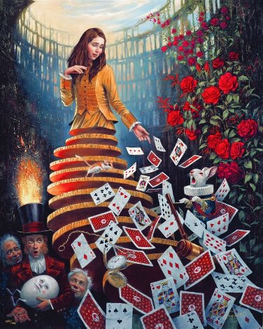 Nothing but a Pack of Cards EA 2017 Limited Edition Print - Michael Cheval