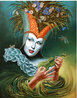 Midsummer Chirr - Framed Giclee on Canvas - Huge Limited Edition Print by Michael Cheval - 2 Midsummer Chirr - Framed Giclee on Canvas - Huge Limited Edition Print by Michael Cheval - 2