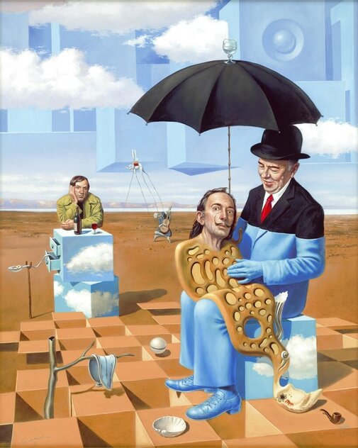 Lullaby of Uncle Magritte 2016 - Huge - Dali Limited Edition Print by Michael Cheval Lullaby of Uncle Magritte 2016 - Huge - Dali Limited Edition Print by Michael Cheval