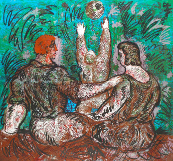 Children's Holiday 1984 72x77 Limited Edition Print - Sandro Chia Children's Holiday 1984 72x77 Limited Edition Print - Sandro Chia