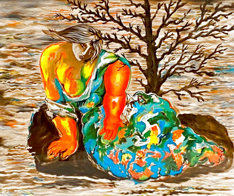 Seated Woman 1979 - Huge Limited Edition Print - Sandro Chia