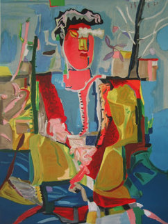 Figure Avec Arbre 1991 Limited Edition Print - Sandro Chia Figure Avec Arbre 1991 Limited Edition Print - Sandro Chia