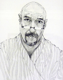 Self Portrait in Tokyo Drawing 22x19 Drawing - Charles Bragg (Chick Bragg) Self Portrait in Tokyo Drawing 22x19 Drawing - Charles Bragg (Chick Bragg)