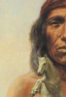Geronimo's Horse Original Painting - Charles Bragg (Chick Bragg) Geronimo's Horse Original Painting - Charles Bragg (Chick Bragg)