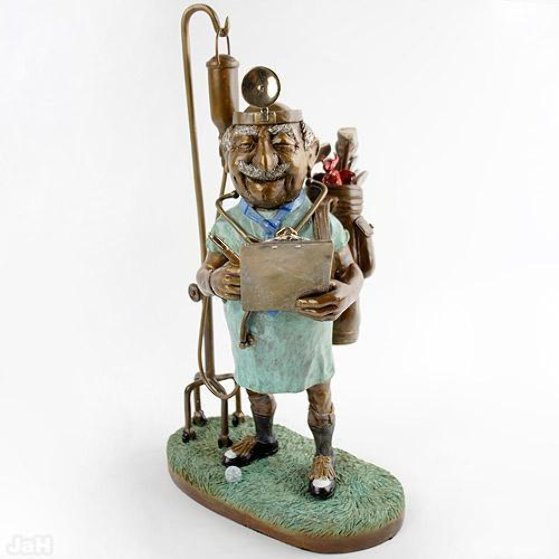 Dr Putts Bronze Sculpture 16 In By Charles Bragg Chick Bragg 