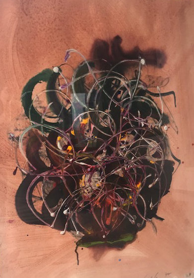 Untitled Painting 1992 41x33 Super Huge by Dale Chihuly