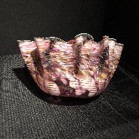 Alizarin Crimson Macchia With Viridian Lip Wrap Glass Sculpture 1983 28 in Sculpture by Dale Chihuly - 2 Alizarin Crimson Macchia With Viridian Lip Wrap Glass Sculpture 1983 28 in Sculpture by Dale Chihuly - 2