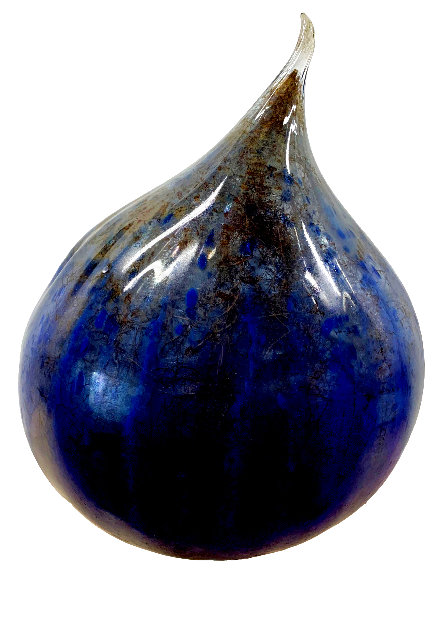 Cascade Blue Onion Glass Sculpture 1999 30 in Sculpture by Dale Chihuly
