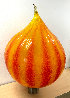 Golden Onion With Tangerine Stripes Glass Sculpture 1999 33 in Sculpture by Dale Chihuly - 0 Golden Onion With Tangerine Stripes Glass Sculpture 1999 33 in Sculpture by Dale Chihuly - 0