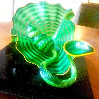 Celtic Emerald Persian Pair (Studio Edition Glass) 2007 Unique Sculpture by Dale Chihuly - 0