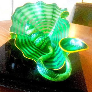 Celtic Emerald Persian Pair (Studio Edition Glass) 2007 Unique Sculpture - Dale Chihuly