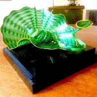 Celtic Emerald Persian Pair (Studio Edition Glass) 2007 Unique Sculpture by Dale Chihuly - 3
