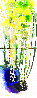 Untitled (Doppio Ikebana) 1998 82x29 - Huge Mural Sized Original Painting by Dale Chihuly - 0 Untitled (Doppio Ikebana) 1998 82x29 - Huge Mural Sized Original Painting by Dale Chihuly - 0