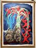 Putti Venetian 1995 53x41 Mixed Media - Huge Original Painting by Dale Chihuly - 1
