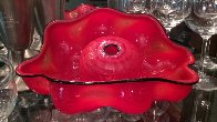Chinese Red Seaform Unique Pair Glass Sculpture, 2 Piece Set 1995 Sculpture by Dale Chihuly - 1 Chinese Red Seaform Unique Pair Glass Sculpture, 2 Piece Set 1995 Sculpture by Dale Chihuly - 1
