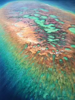Rainbow Reef 2013 48x36 Original Painting - Patrick Ching Rainbow Reef 2013 48x36 Original Painting - Patrick Ching
