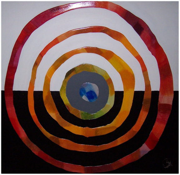 Untitled Painting 31x31 Original Painting by Didier Chretien Untitled Painting 31x31 Original Painting by Didier Chretien