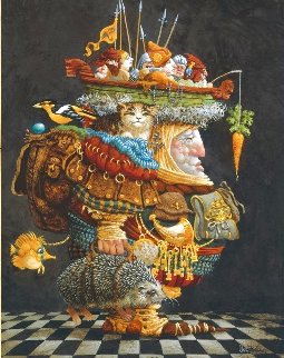Burden of the Responsible Man 1990 Limited Edition Print - James Christensen Burden of the Responsible Man 1990 Limited Edition Print - James Christensen